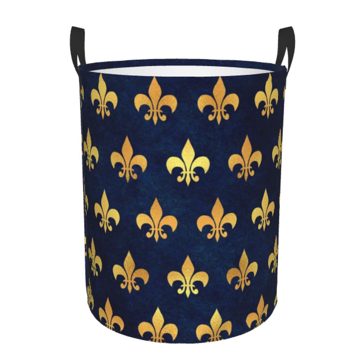 Royal Gold Blue Grunge Fleur D - Baby Nursery Laundry Hamper recensie en prijs