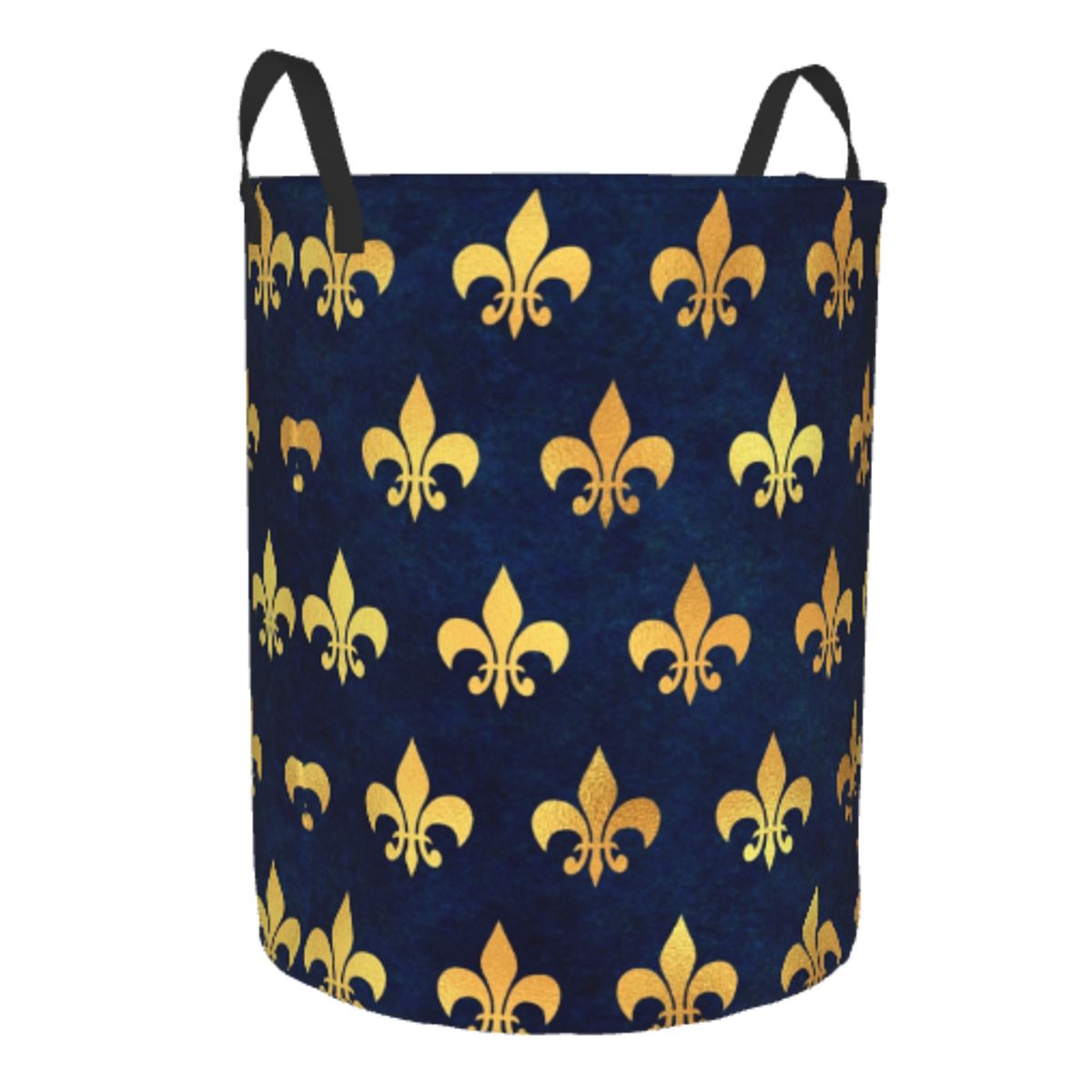 Royal Gold Blue Grunge Fleur D - Baby Nursery Laundry Hamper recensie en prijs