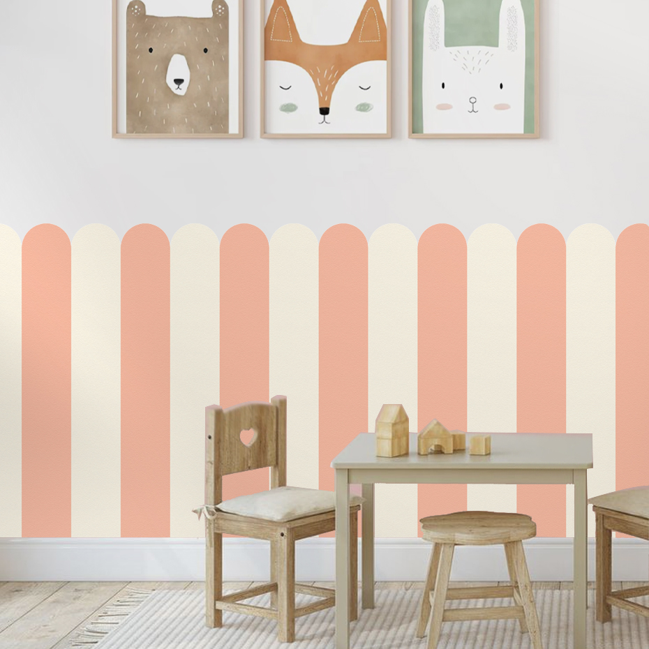 Veelkleurig verticaal gestreep - Baby Nursery Decals recensie en prijs