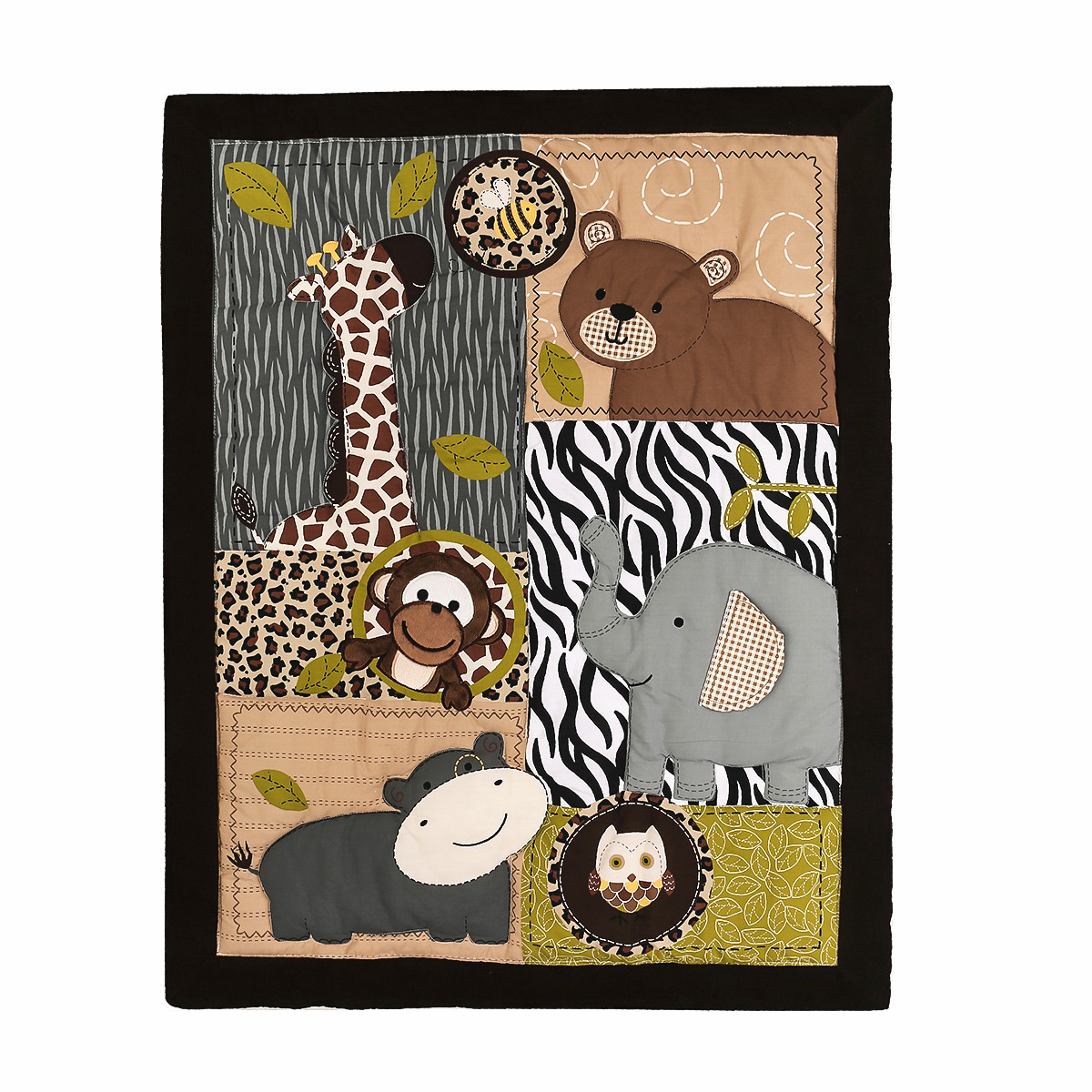 3 Stuks Geborduurde Pasgeboren - Baby Nursery Animal Theme recensie en prijs